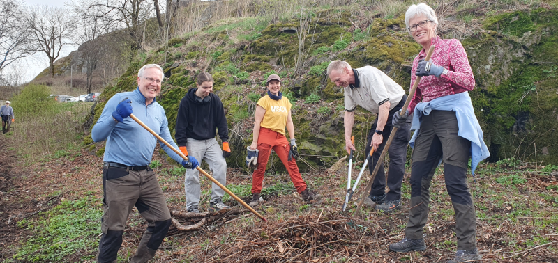 Ny vellykket vårdugnad på Slottsfjellet.